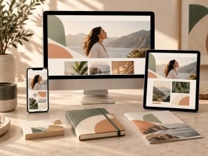 Identità digitale coordinata applicata a sito web, tablet e smartphone